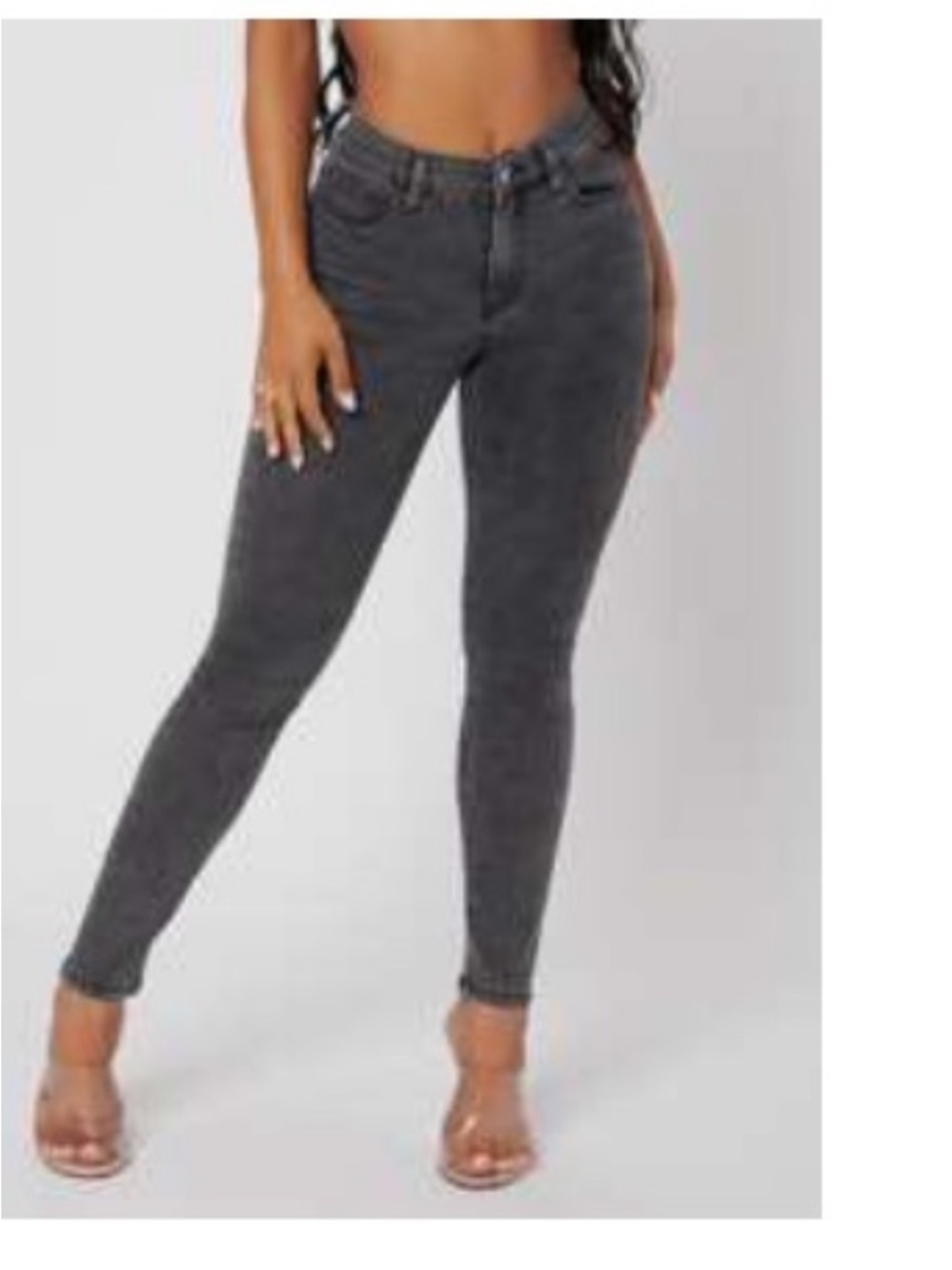 SHEIN Women's Classic Black Skinny Jeans